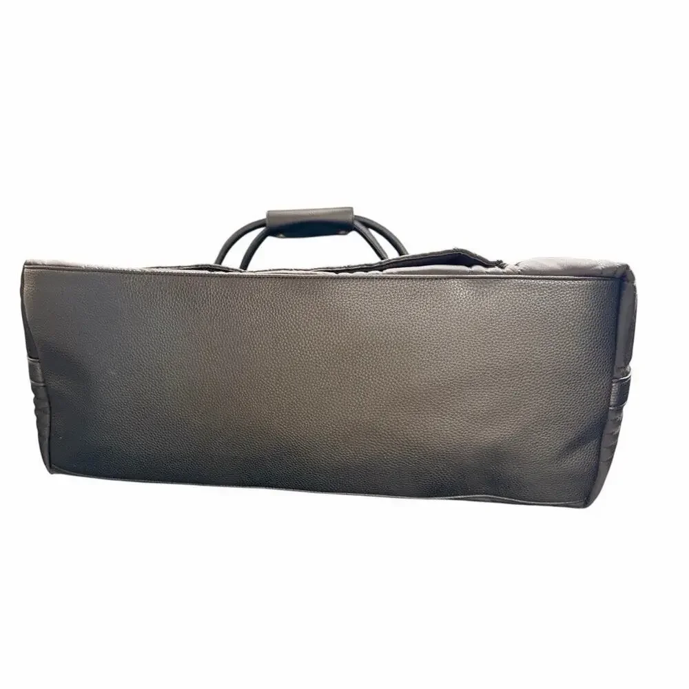 Tommy Bahama Black Quilted Weekender Travel Tote